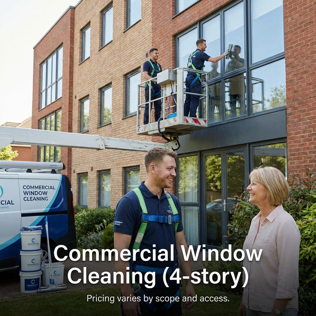 Commercial Window Cleaning (4-story)