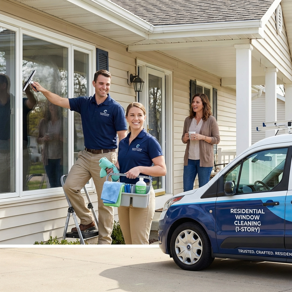 Residential Window Cleaning (1-story) Exterior Only
